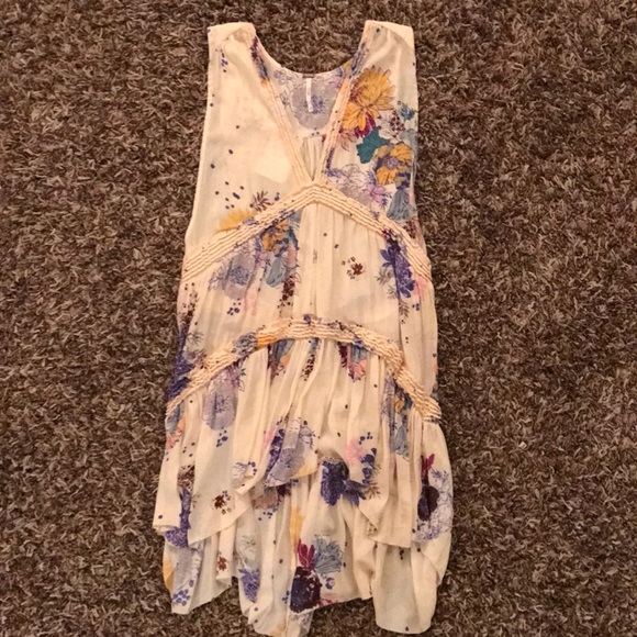 Free People Tops - Free People Purple Haze Floral Tunic